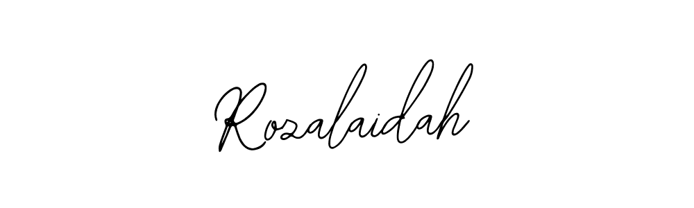 How to make Rozalaidah name signature. Use Bearetta-2O07w style for creating short signs online. This is the latest handwritten sign. Rozalaidah signature style 12 images and pictures png