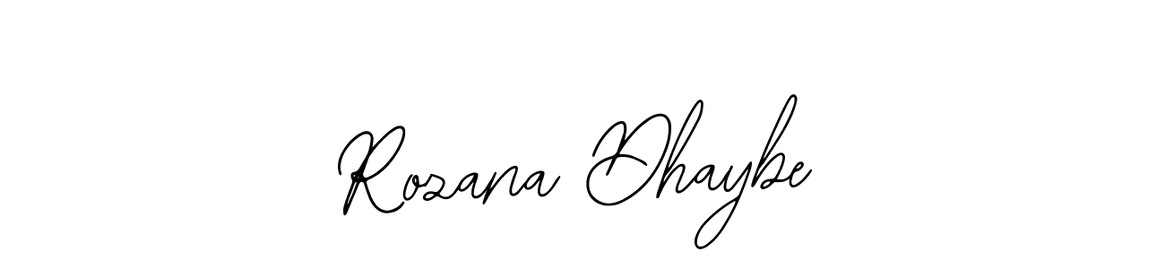 Design your own signature with our free online signature maker. With this signature software, you can create a handwritten (Bearetta-2O07w) signature for name Rozana Dhaybe. Rozana Dhaybe signature style 12 images and pictures png