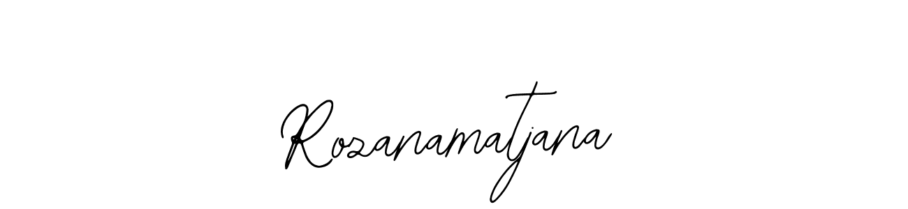 Create a beautiful signature design for name Rozanamatjana. With this signature (Bearetta-2O07w) fonts, you can make a handwritten signature for free. Rozanamatjana signature style 12 images and pictures png