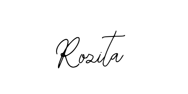 How to make Rozita name signature. Use Bearetta-2O07w style for creating short signs online. This is the latest handwritten sign. Rozita signature style 12 images and pictures png