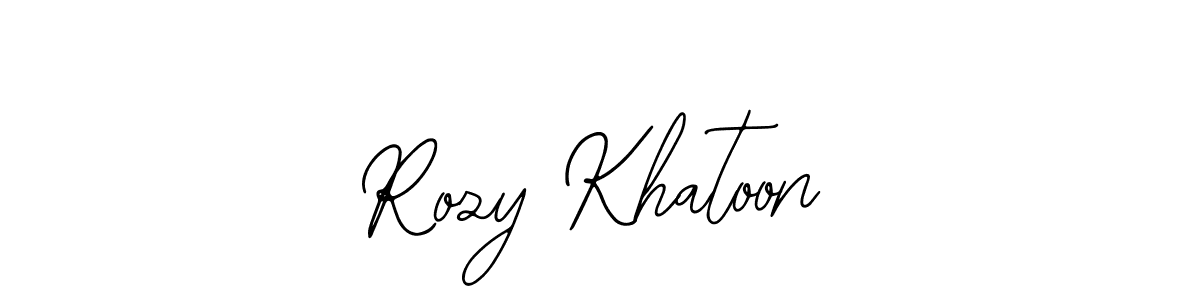 Use a signature maker to create a handwritten signature online. With this signature software, you can design (Bearetta-2O07w) your own signature for name Rozy Khatoon. Rozy Khatoon signature style 12 images and pictures png