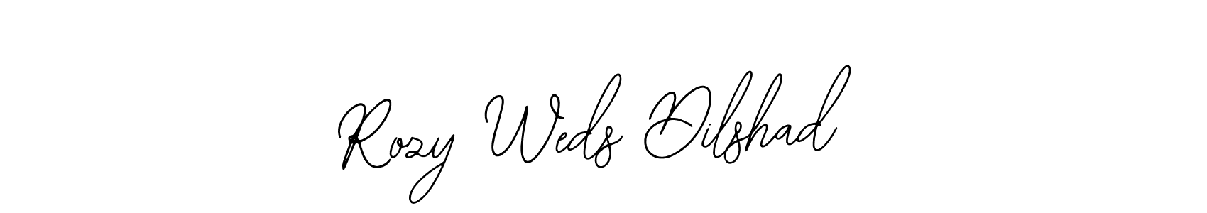 Create a beautiful signature design for name Rozy Weds Dilshad. With this signature (Bearetta-2O07w) fonts, you can make a handwritten signature for free. Rozy Weds Dilshad signature style 12 images and pictures png