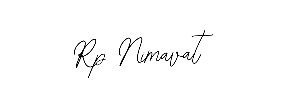 Create a beautiful signature design for name Rp Nimavat. With this signature (Bearetta-2O07w) fonts, you can make a handwritten signature for free. Rp Nimavat signature style 12 images and pictures png