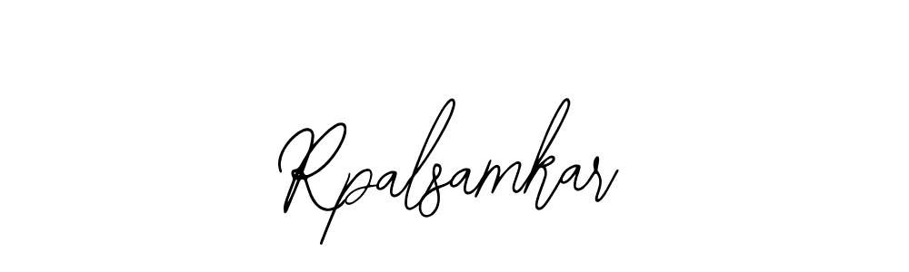 Create a beautiful signature design for name Rpalsamkar. With this signature (Bearetta-2O07w) fonts, you can make a handwritten signature for free. Rpalsamkar signature style 12 images and pictures png
