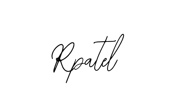 Use a signature maker to create a handwritten signature online. With this signature software, you can design (Bearetta-2O07w) your own signature for name Rpatel. Rpatel signature style 12 images and pictures png