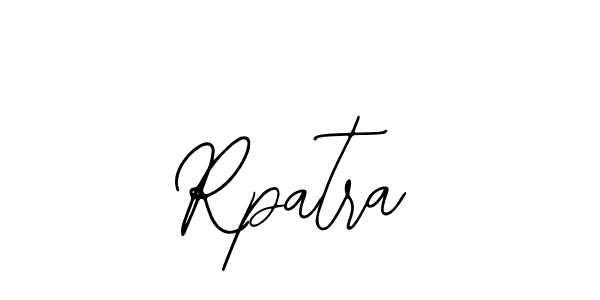 Design your own signature with our free online signature maker. With this signature software, you can create a handwritten (Bearetta-2O07w) signature for name Rpatra. Rpatra signature style 12 images and pictures png