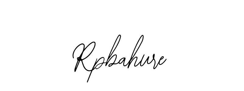 Make a beautiful signature design for name Rpbahure. Use this online signature maker to create a handwritten signature for free. Rpbahure signature style 12 images and pictures png