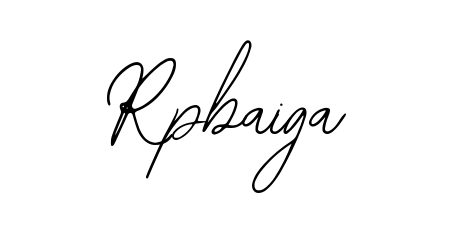 Design your own signature with our free online signature maker. With this signature software, you can create a handwritten (Bearetta-2O07w) signature for name Rpbaiga. Rpbaiga signature style 12 images and pictures png