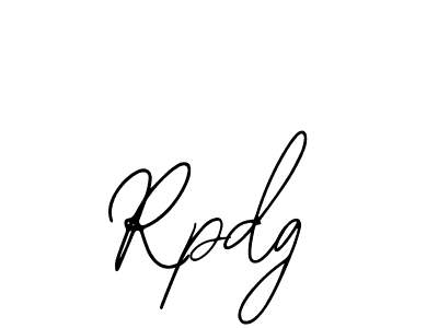 Make a beautiful signature design for name Rpdg. With this signature (Bearetta-2O07w) style, you can create a handwritten signature for free. Rpdg signature style 12 images and pictures png