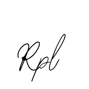 Similarly Bearetta-2O07w is the best handwritten signature design. Signature creator online .You can use it as an online autograph creator for name Rpl. Rpl signature style 12 images and pictures png