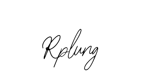 Use a signature maker to create a handwritten signature online. With this signature software, you can design (Bearetta-2O07w) your own signature for name Rplung. Rplung signature style 12 images and pictures png