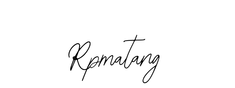 The best way (Bearetta-2O07w) to make a short signature is to pick only two or three words in your name. The name Rpmatang include a total of six letters. For converting this name. Rpmatang signature style 12 images and pictures png