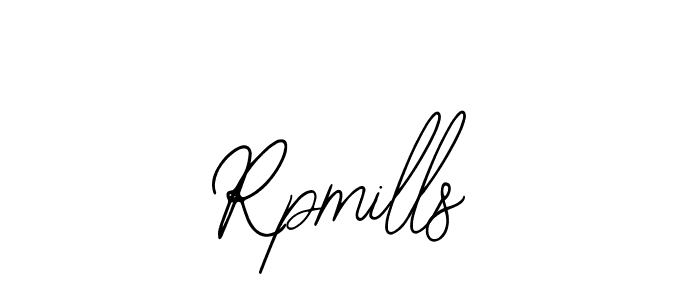 How to make Rpmills name signature. Use Bearetta-2O07w style for creating short signs online. This is the latest handwritten sign. Rpmills signature style 12 images and pictures png