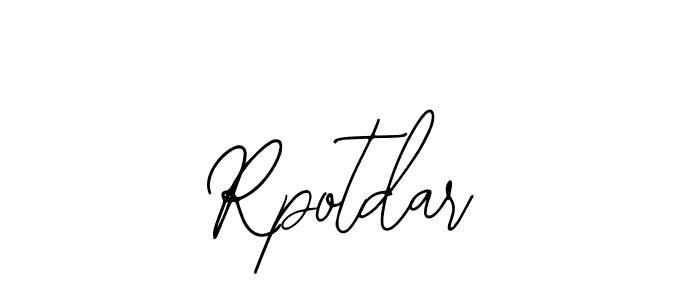 How to Draw Rpotdar signature style? Bearetta-2O07w is a latest design signature styles for name Rpotdar. Rpotdar signature style 12 images and pictures png