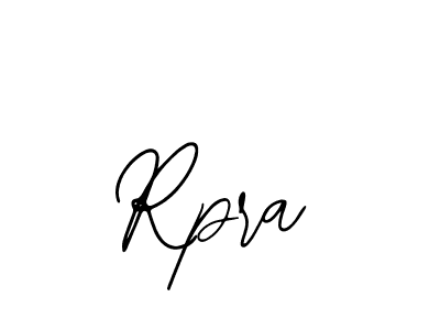 Design your own signature with our free online signature maker. With this signature software, you can create a handwritten (Bearetta-2O07w) signature for name Rpra. Rpra signature style 12 images and pictures png