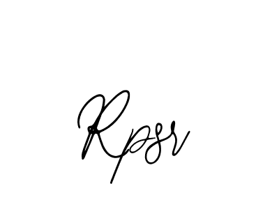 Use a signature maker to create a handwritten signature online. With this signature software, you can design (Bearetta-2O07w) your own signature for name Rpsr. Rpsr signature style 12 images and pictures png