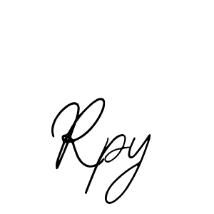 The best way (Bearetta-2O07w) to make a short signature is to pick only two or three words in your name. The name Rpy include a total of six letters. For converting this name. Rpy signature style 12 images and pictures png