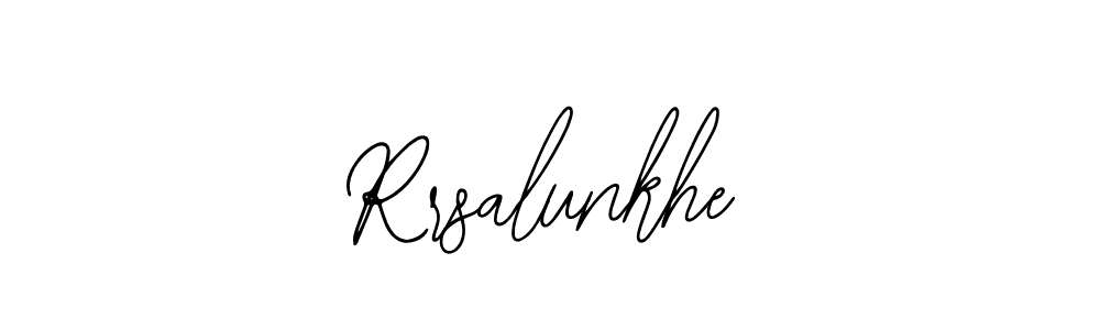 How to make Rrsalunkhe name signature. Use Bearetta-2O07w style for creating short signs online. This is the latest handwritten sign. Rrsalunkhe signature style 12 images and pictures png