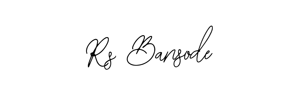 Make a beautiful signature design for name Rs Bansode. Use this online signature maker to create a handwritten signature for free. Rs Bansode signature style 12 images and pictures png