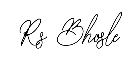 A dynamic signature style for Rs Bhosle using Bearetta-2O07w script. Designed to look authentic, handwritten, and professional. Rs Bhosle signature style 12 images and pictures png