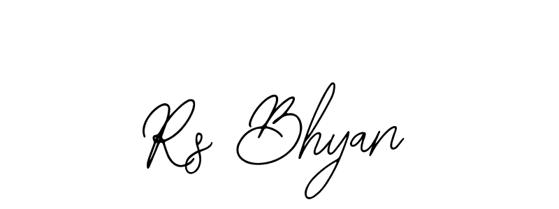 The best way (Bearetta-2O07w) to make a short signature is to pick only two or three words in your name. The name Rs Bhyan include a total of six letters. For converting this name. Rs Bhyan signature style 12 images and pictures png