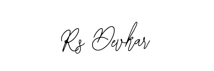 How to make Rs Devkar name signature. Use Bearetta-2O07w style for creating short signs online. This is the latest handwritten sign. Rs Devkar signature style 12 images and pictures png