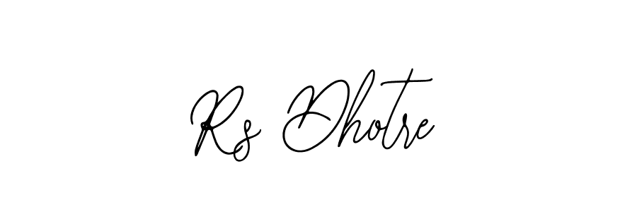 Use a signature maker to create a handwritten signature online. With this signature software, you can design (Bearetta-2O07w) your own signature for name Rs Dhotre. Rs Dhotre signature style 12 images and pictures png