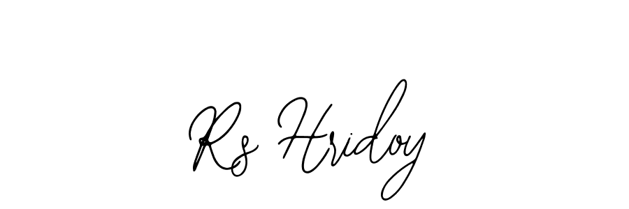 Use a signature maker to create a handwritten signature online. With this signature software, you can design (Bearetta-2O07w) your own signature for name Rs Hridoy. Rs Hridoy signature style 12 images and pictures png