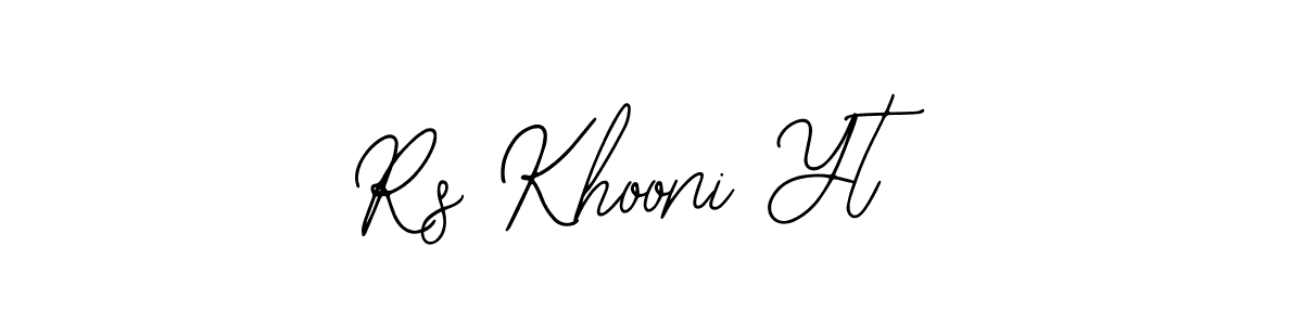 This is the best signature style for the Rs Khooni Yt name. Also you like these signature font (Bearetta-2O07w). Mix name signature. Rs Khooni Yt signature style 12 images and pictures png