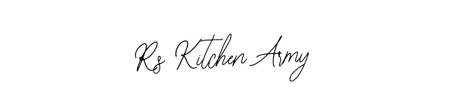 Check out images of Autograph of Rs Kitchen Army name. Actor Rs Kitchen Army Signature Style. Bearetta-2O07w is a professional sign style online. Rs Kitchen Army signature style 12 images and pictures png