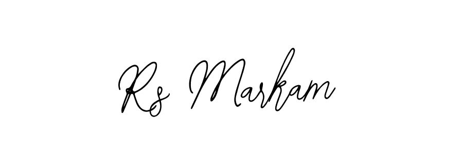 Design your own signature with our free online signature maker. With this signature software, you can create a handwritten (Bearetta-2O07w) signature for name Rs Markam. Rs Markam signature style 12 images and pictures png