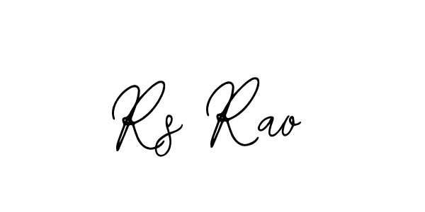 Design your own signature with our free online signature maker. With this signature software, you can create a handwritten (Bearetta-2O07w) signature for name Rs Rao. Rs Rao signature style 12 images and pictures png