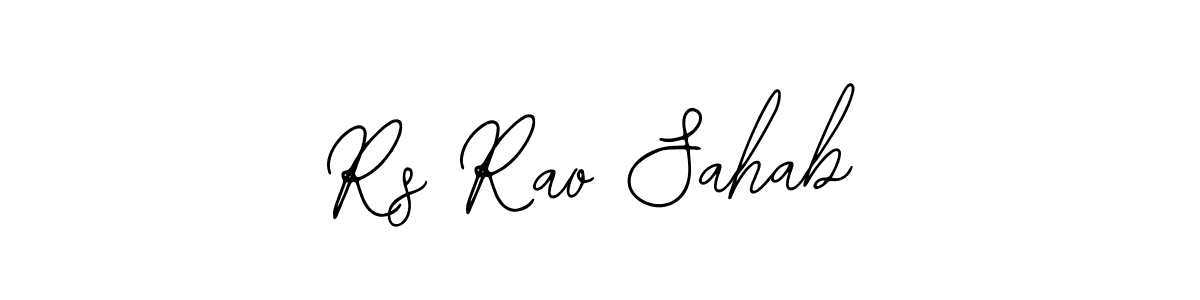 Bearetta-2O07w is a professional signature style that is perfect for those who want to add a touch of class to their signature. It is also a great choice for those who want to make their signature more unique. Get Rs Rao Sahab name to fancy signature for free. Rs Rao Sahab signature style 12 images and pictures png