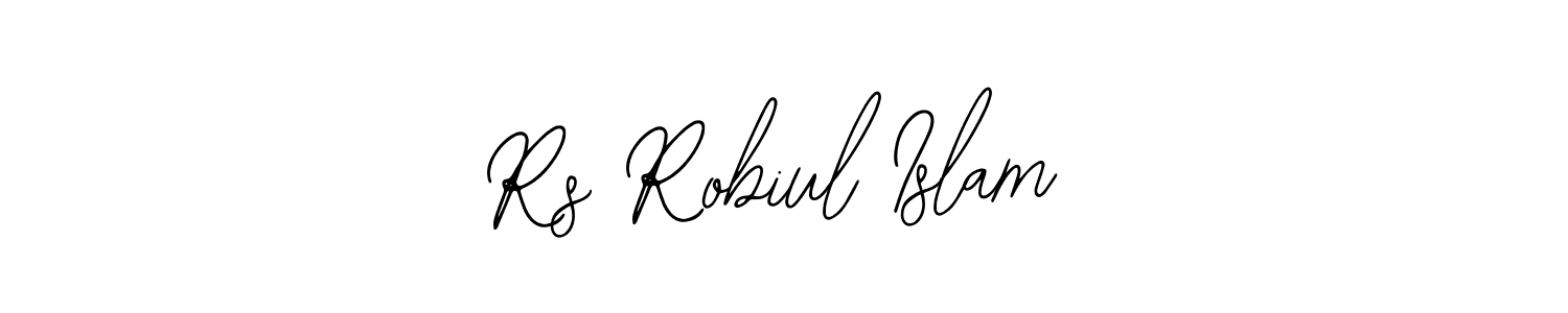 How to make Rs Robiul Islam name signature. Use Bearetta-2O07w style for creating short signs online. This is the latest handwritten sign. Rs Robiul Islam signature style 12 images and pictures png