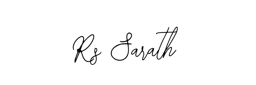 You should practise on your own different ways (Bearetta-2O07w) to write your name (Rs Sarath) in signature. don't let someone else do it for you. Rs Sarath signature style 12 images and pictures png