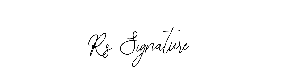 You should practise on your own different ways (Bearetta-2O07w) to write your name (Rs Signature) in signature. don't let someone else do it for you. Rs Signature signature style 12 images and pictures png