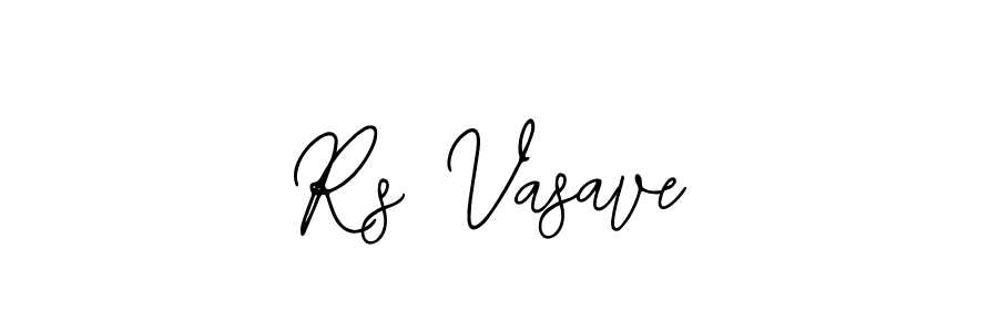 Also we have Rs Vasave name is the best signature style. Create professional handwritten signature collection using Bearetta-2O07w autograph style. Rs Vasave signature style 12 images and pictures png