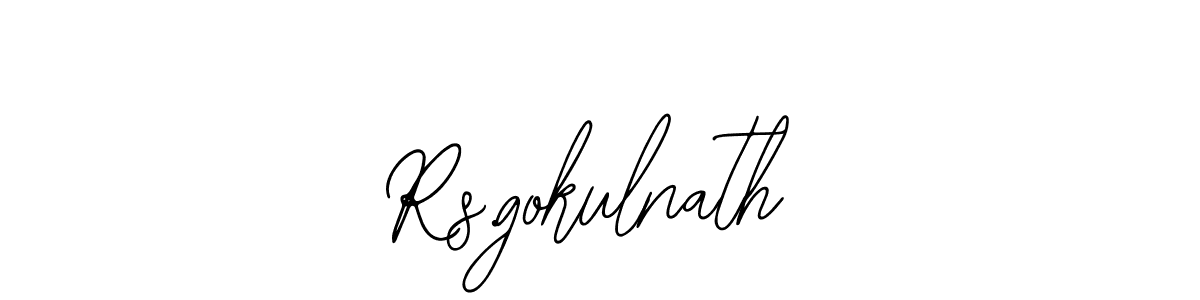 Make a beautiful signature design for name Rs.gokulnath. With this signature (Bearetta-2O07w) style, you can create a handwritten signature for free. Rs.gokulnath signature style 12 images and pictures png