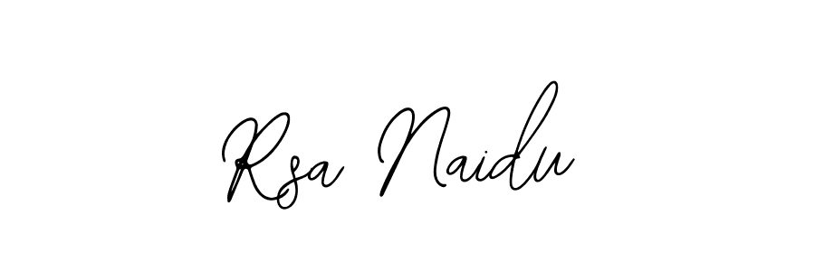 Use a signature maker to create a handwritten signature online. With this signature software, you can design (Bearetta-2O07w) your own signature for name Rsa Naidu. Rsa Naidu signature style 12 images and pictures png