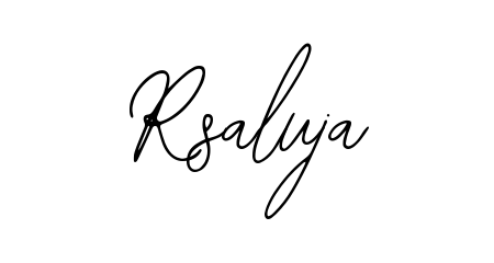 Similarly Bearetta-2O07w is the best handwritten signature design. Signature creator online. You can use it as an online autograph creator for name Rsaluja. Rsaluja signature style 12 images and pictures png