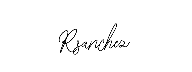 Use a signature maker to create a handwritten signature online. With this signature software, you can design (Bearetta-2O07w) your own signature for name Rsanchez. Rsanchez signature style 12 images and pictures png