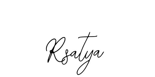 How to make Rsatya signature? Bearetta-2O07w is a professional autograph style. Create handwritten signature for Rsatya name. Rsatya signature style 12 images and pictures png