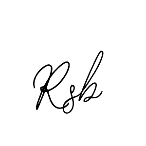 Create a beautiful signature design for name Rsb. With this signature (Bearetta-2O07w) fonts, you can make a handwritten signature for free. Rsb signature style 12 images and pictures png