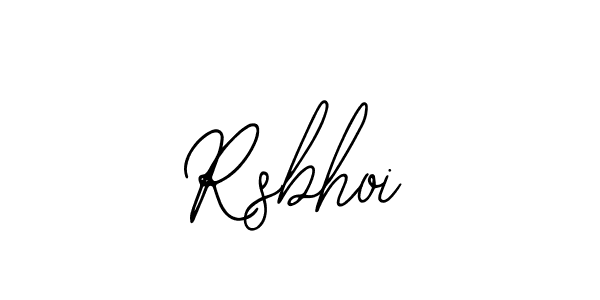 How to make Rsbhoi signature? Bearetta-2O07w is a professional autograph style. Create handwritten signature for Rsbhoi name. Rsbhoi signature style 12 images and pictures png