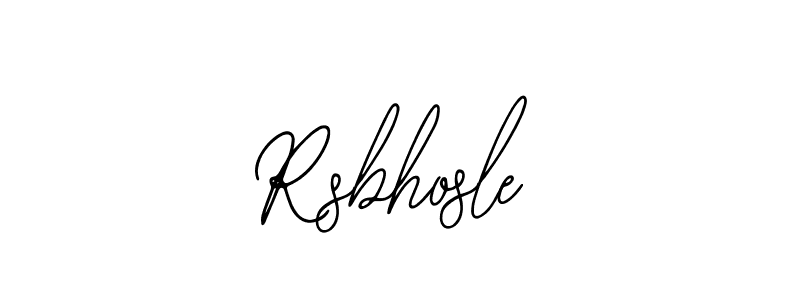 How to make Rsbhosle signature? Bearetta-2O07w is a professional autograph style. Create handwritten signature for Rsbhosle name. Rsbhosle signature style 12 images and pictures png