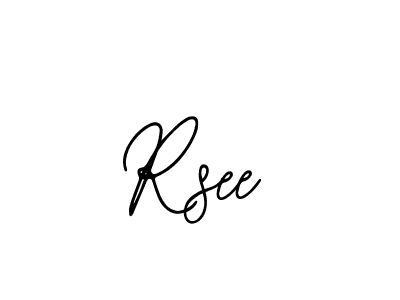 You should practise on your own different ways (Bearetta-2O07w) to write your name (Rsee) in signature. don't let someone else do it for you. Rsee signature style 12 images and pictures png