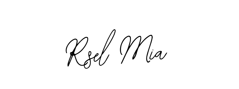 Similarly Bearetta-2O07w is the best handwritten signature design. Signature creator online .You can use it as an online autograph creator for name Rsel Mia. Rsel Mia signature style 12 images and pictures png