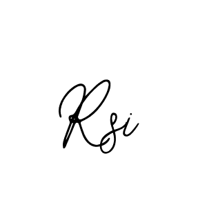 How to make Rsi signature? Bearetta-2O07w is a professional autograph style. Create handwritten signature for Rsi name. Rsi signature style 12 images and pictures png