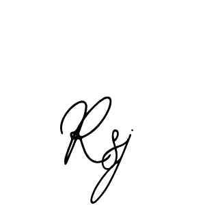 Make a beautiful signature design for name Rsj. Use this online signature maker to create a handwritten signature for free. Rsj signature style 12 images and pictures png