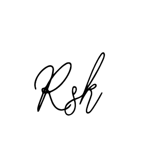 Use a signature maker to create a handwritten signature online. With this signature software, you can design (Bearetta-2O07w) your own signature for name Rsk. Rsk signature style 12 images and pictures png